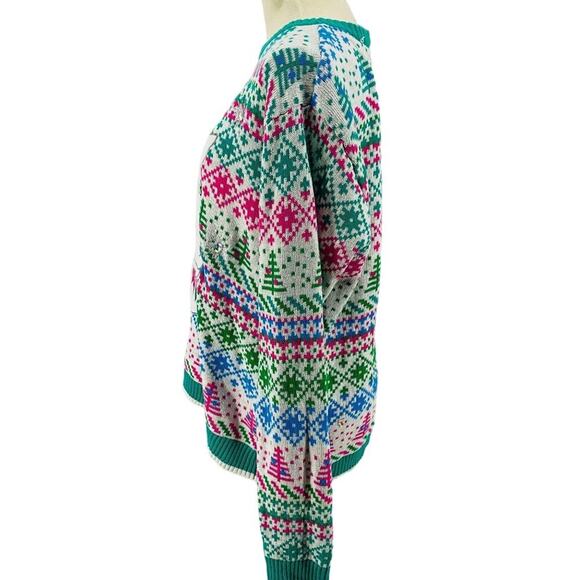 Blizzard Bay Rainbow Unicorn Holiday Sweater Unisex Large - Picture 4 of 8